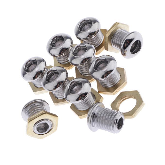 20 Pcs Chrome 1/2" Die Cast Drum Air Vent Part For Bass Tom Snare Drum