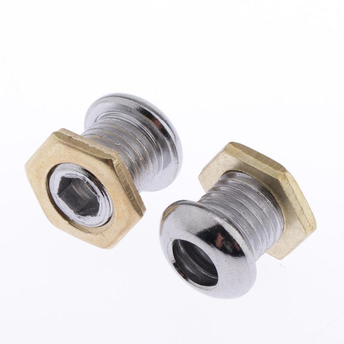 20 Pcs Chrome 1/2" Die Cast Drum Air Vent Part For Bass Tom Snare Drum