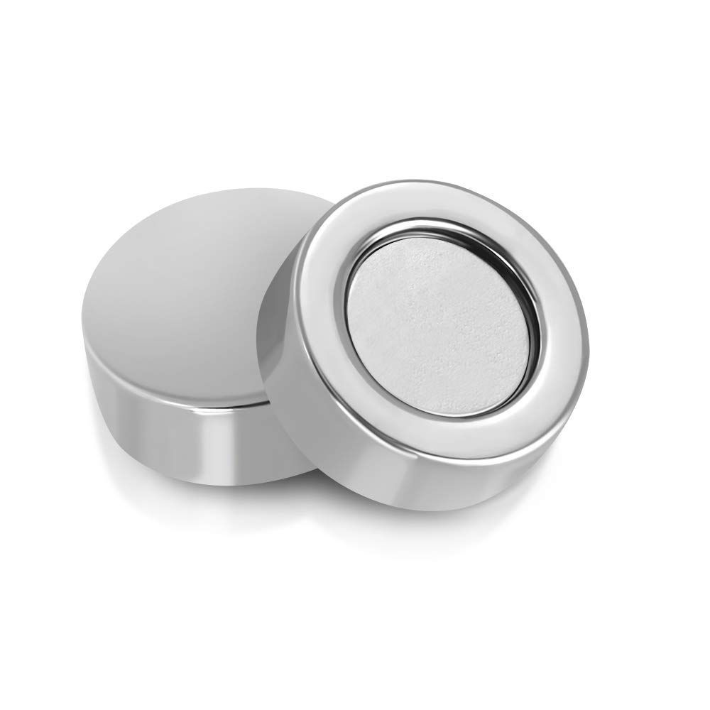 1PCS Of  Magnetic Earrings Premium Quality Non Pierce Stainless Steel Silver