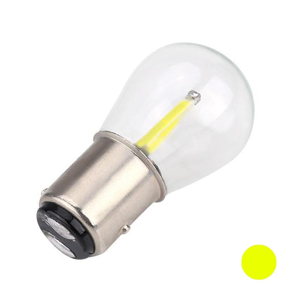 BAY15D 1157 12V LED Car Brake Reversing Turn Signal-Yellow