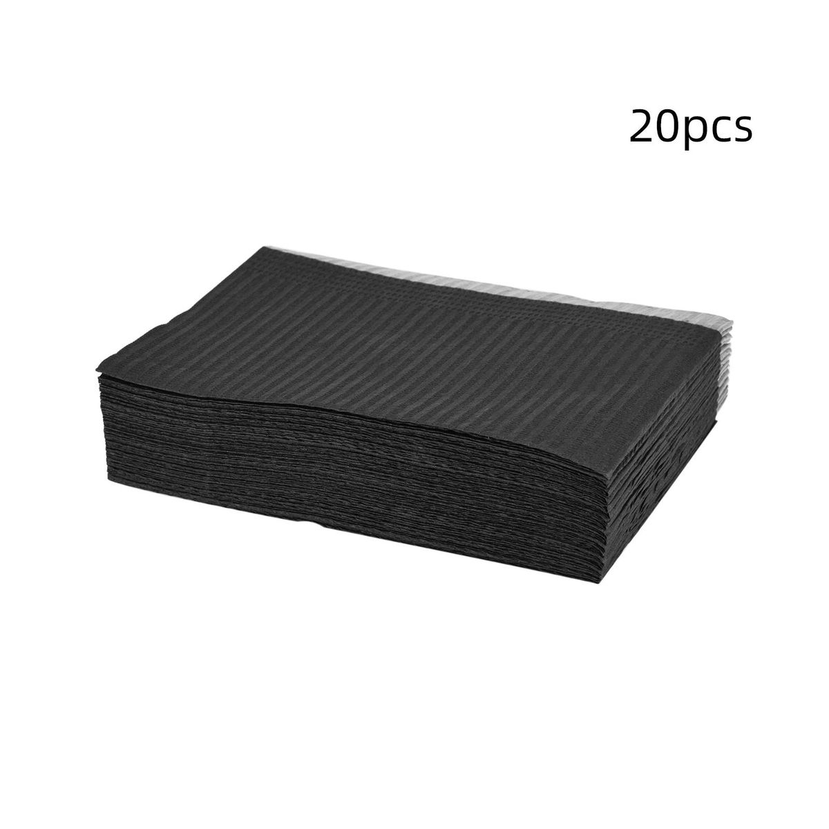 Disposable Bibs Tattoo Table Covers Clean Pad Waterproof Tattoo Tablecloths Sheets Tattoo Supply Accessories, 20pcs 13''x18'', Black