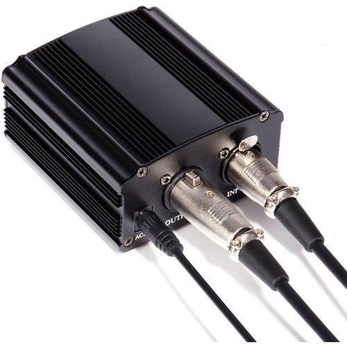 48V Phantom Power Supply With Adapter,XLR Cable For Condenser Microphones