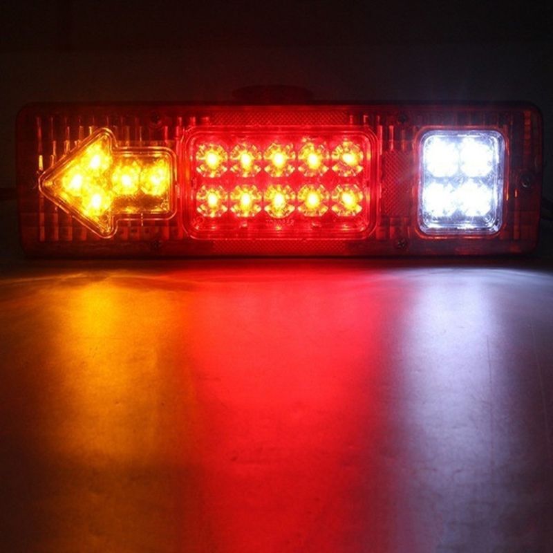 LED Truck Taillight Vehicle Three-Wheeled-White Cover