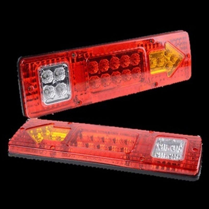 LED Truck Taillight Vehicle Three-Wheeled-White Cover