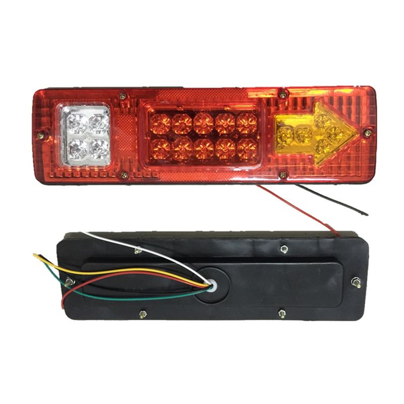LED Truck Taillight Vehicle Three-Wheeled-White Cover