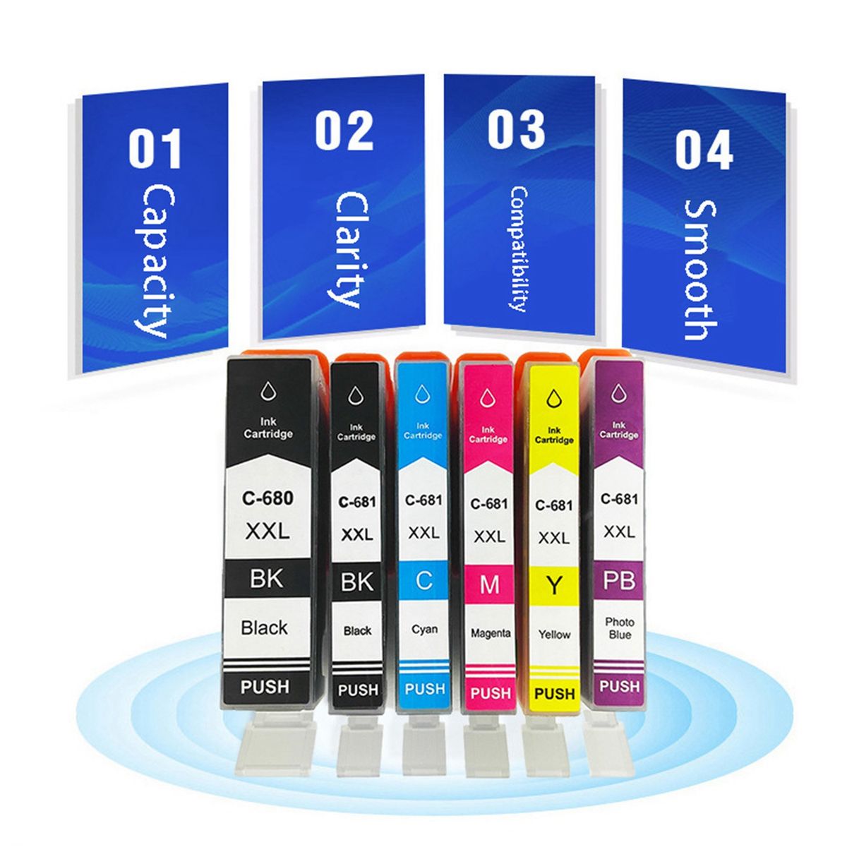 Printer Ink Cartridge For CanonP GI-580XXL CLI581XXL