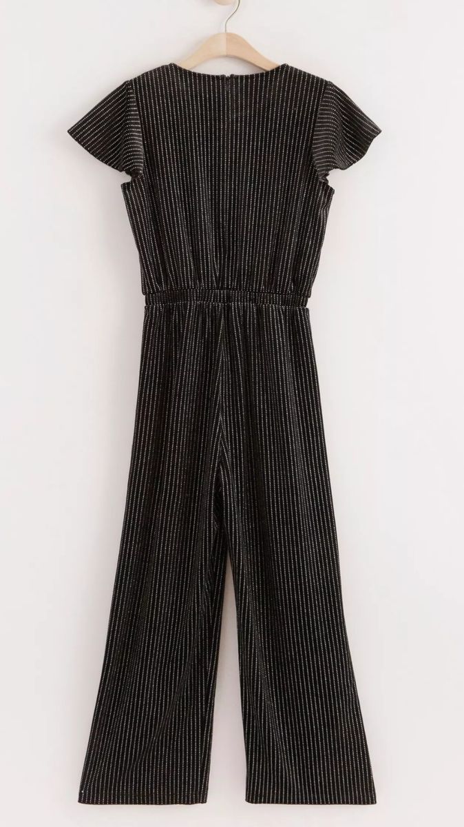 Velvet Jumpsuit With Glittery Pattern