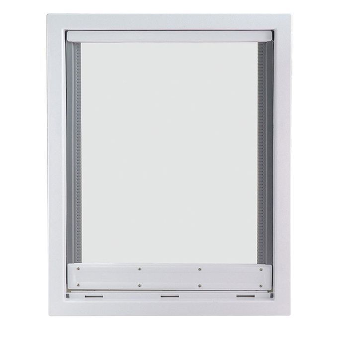 Premium Dog Cat Flap Door Pet Supplies ABS Plastic XL White