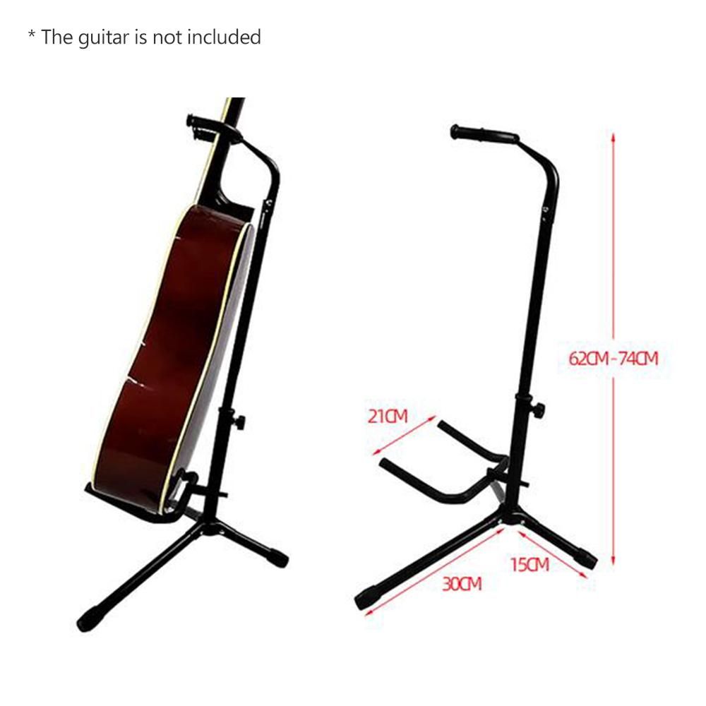 Folding Guitar Floor Stand String Instrument Tripod Holder Metal Material for Acoustic Electric Guitar Bass