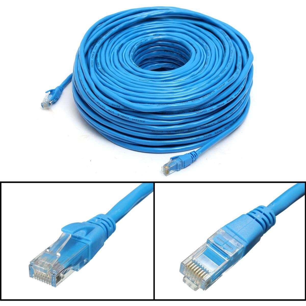 Blue 50M/164Feet RJ45 CAT6 CAT6E Ethernet Internet LAN Wire Network Cable Cord