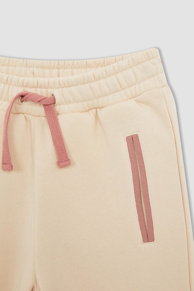 Girl - Regular Fit Knitted Bottom Trousers - Ecru
