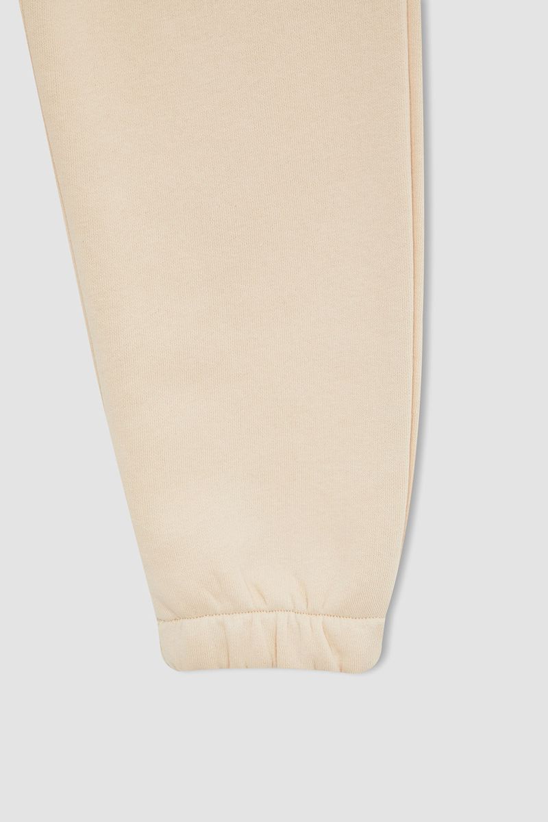 Girl - Regular Fit Knitted Bottom Trousers - Ecru