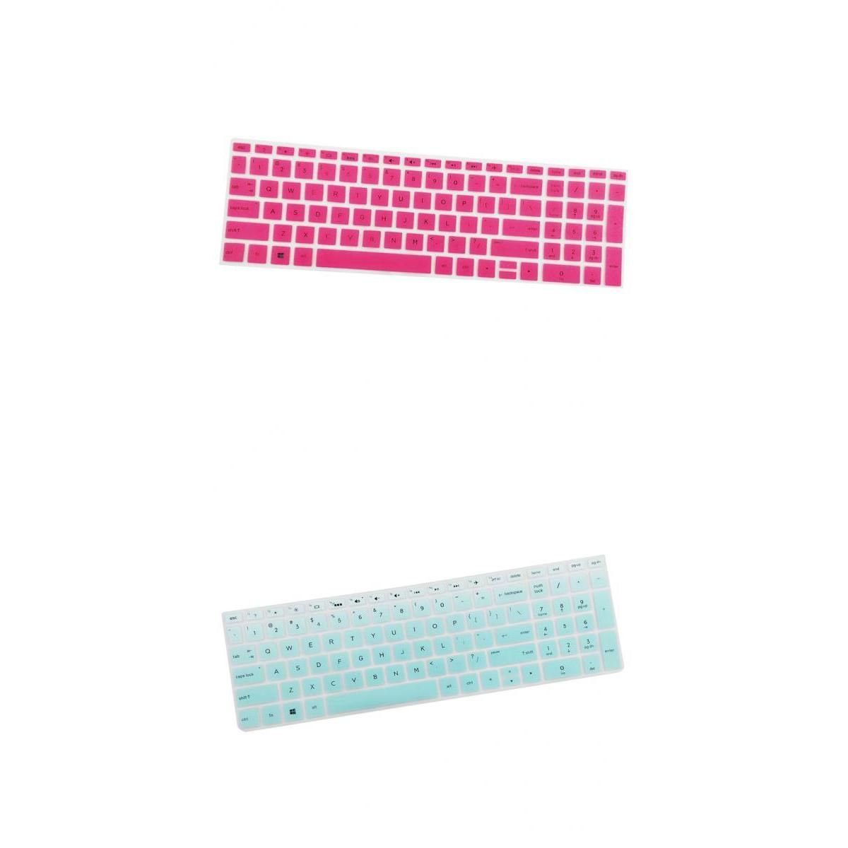 2x Soft Laptop Keyboard Skin Protector Cover For HP 15.6 Inch BF Green