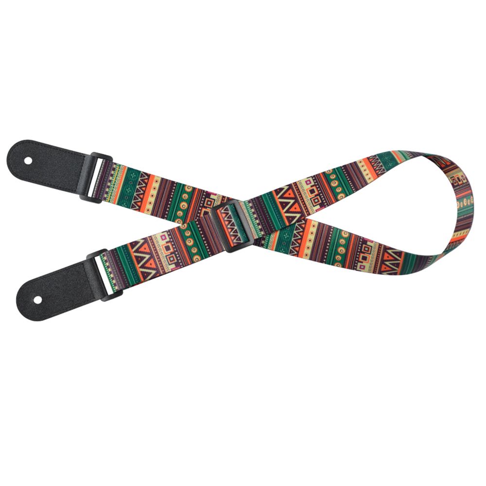 Adjustable Ukulele Strap Soft Polyester Woven Printing