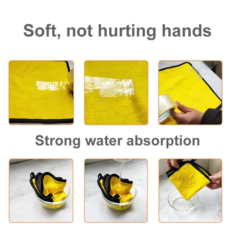 Car Wash Microfiber Towel Auto Cleaning - 10pieces