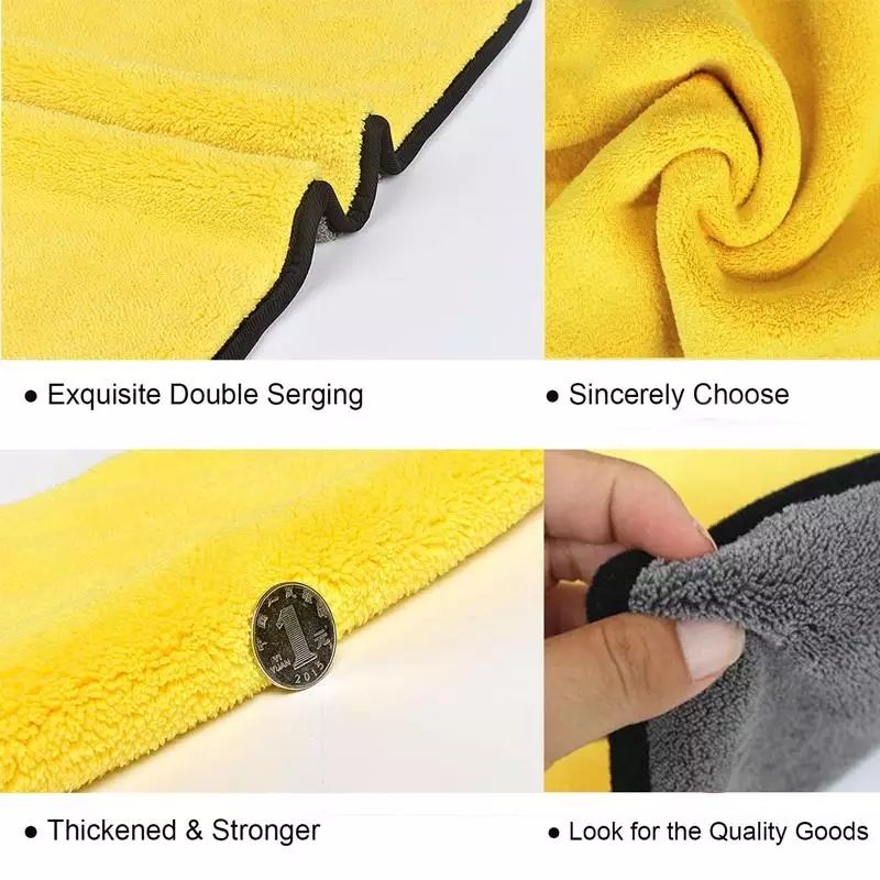 Car Wash Microfiber Towel Auto Cleaning - 10pieces