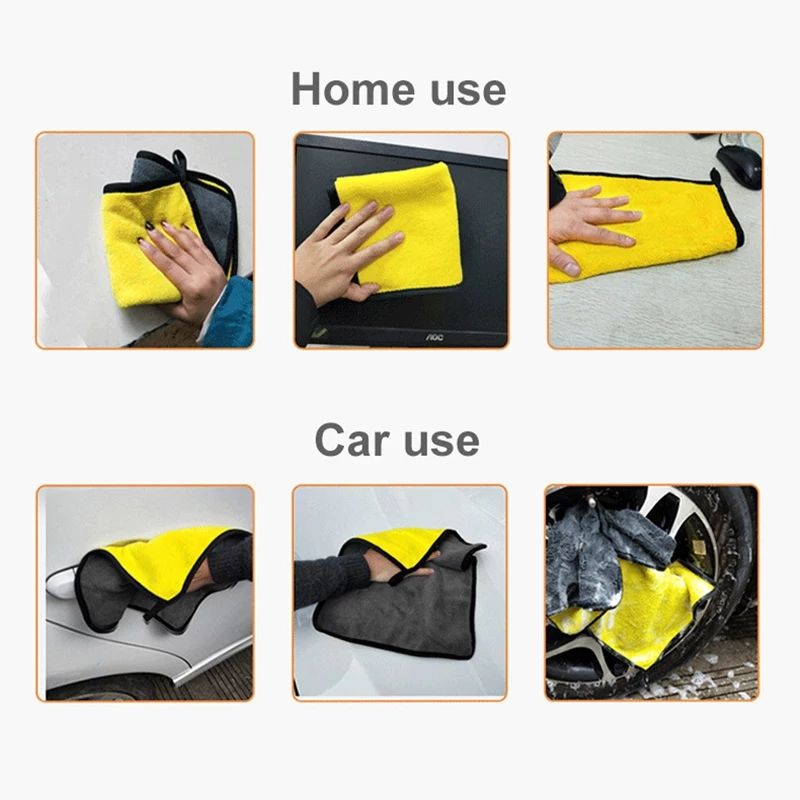 Car Wash Microfiber Towel Auto Cleaning - 10pieces