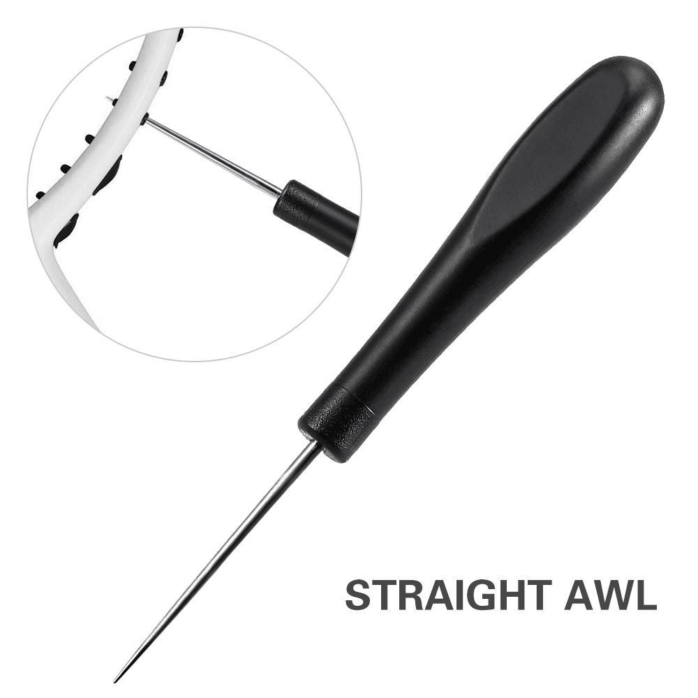 Badminton Racket Stringing Combo Tools with Starting Clamp Stringing Hook Bent Nose Pliers Flying Clamp Straight Awl