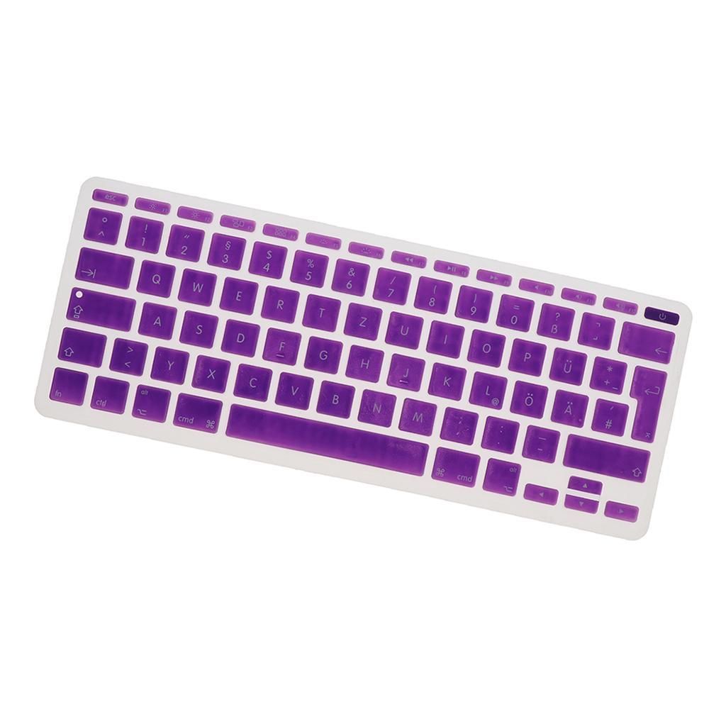 Keyboard German Language Anti Dust Skin Cover For European Purple