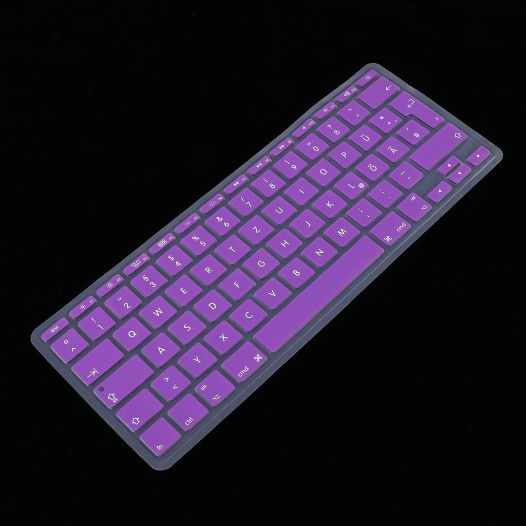 Keyboard German Language Anti Dust Skin Cover For European Purple