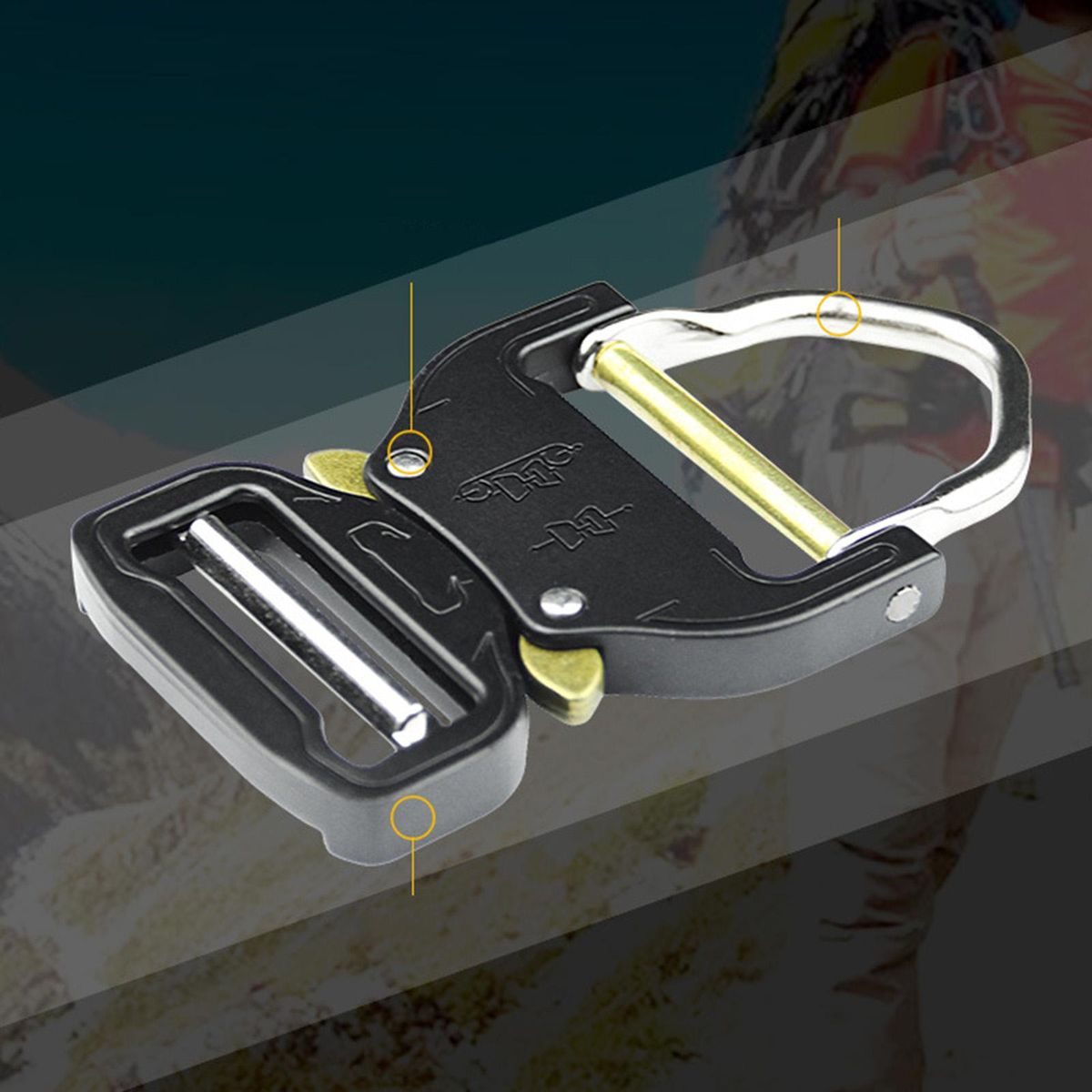 Quick Release Buckle 39mm Belt Buckle For Luggage Strap
