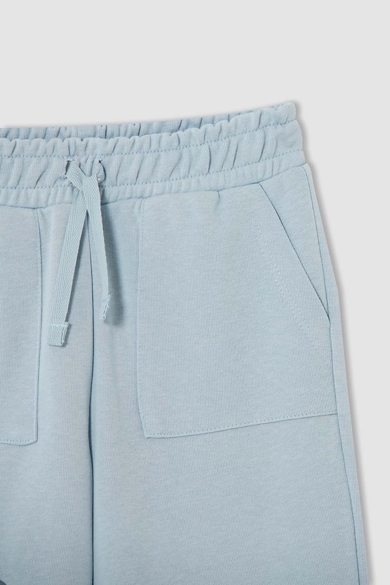 Girl - Regular Fit Knitted Bottom Trousers - Blue