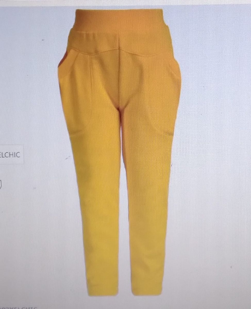 Unisex Girls/Boys Brushed Joggers Pant- Yellow