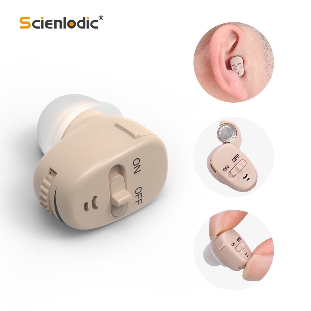 Digital Hearing Aid Ear For Deafness Mini Invisable Hearing Aids For Deaf/Elderly Moderate Medical