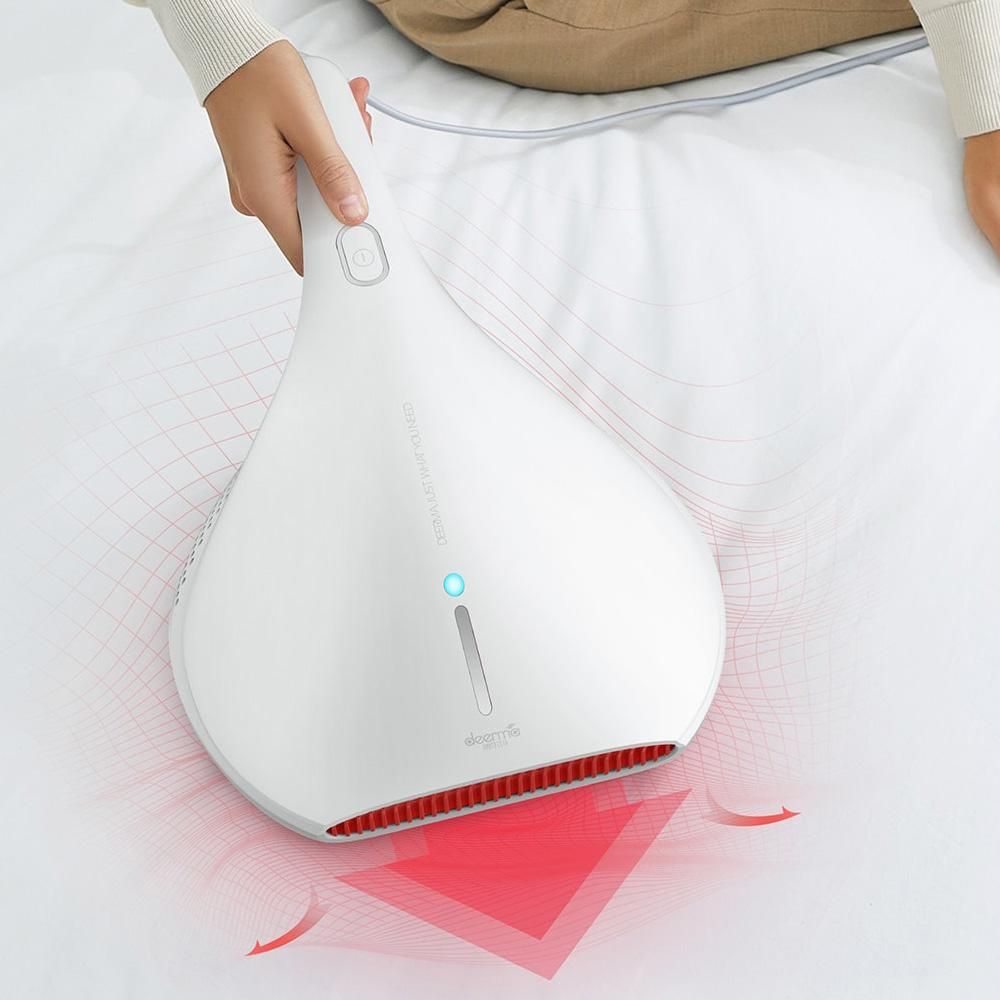 Global Version  Deerma Vacuum Cleaner CM800 Mite Dust Remover Electric Handheld Anti-Dust HEPA UV Mites Kill Controller 13000Pa Cleaning Machine for Bed Pillow Sofa CM810/ CM800 220V