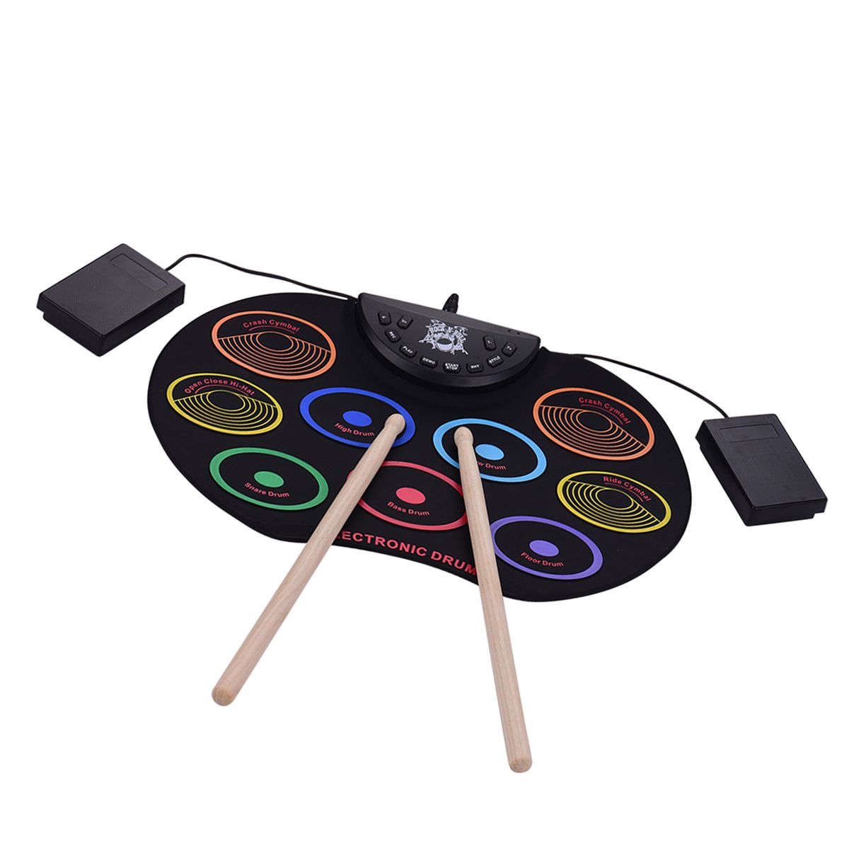Compact Size Roll-Up Drum Set Electronic Drum Kit