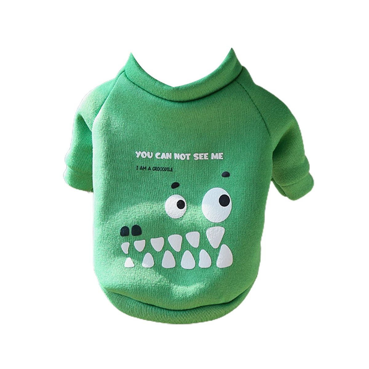 Pet Sweater Cartoon Pictures Dog Vest Green