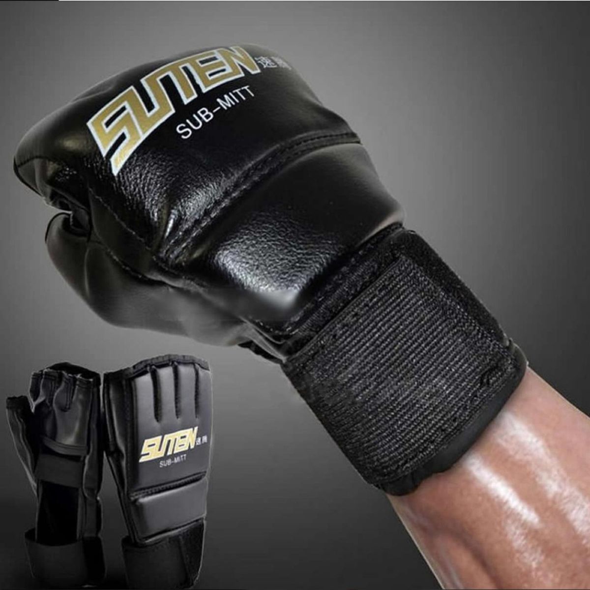 MMA Half Finger Boxing Fight Gloves  For Adults