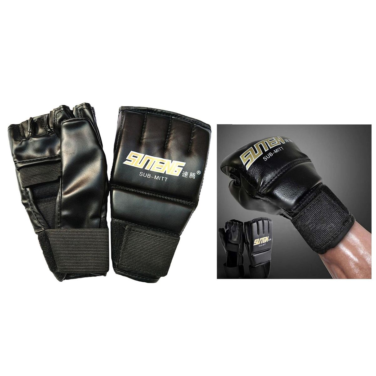 MMA Half Finger Boxing Fight Gloves  For Adults