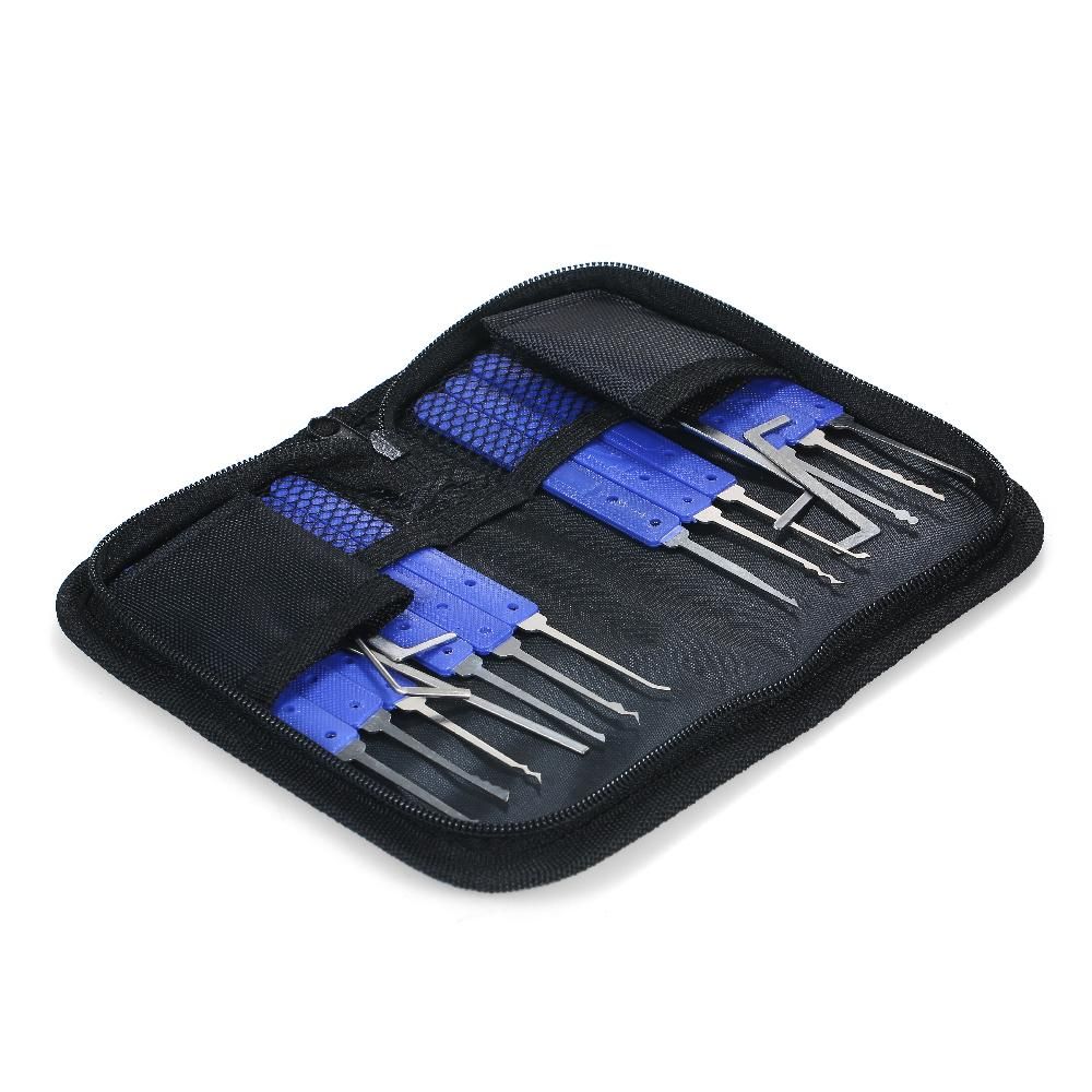 22 PCS Lock Picking Set with Visible Training Padlock Transparent Practice Lock Locksmith Tools Lockpicking Set for Beginners Professionals Kids