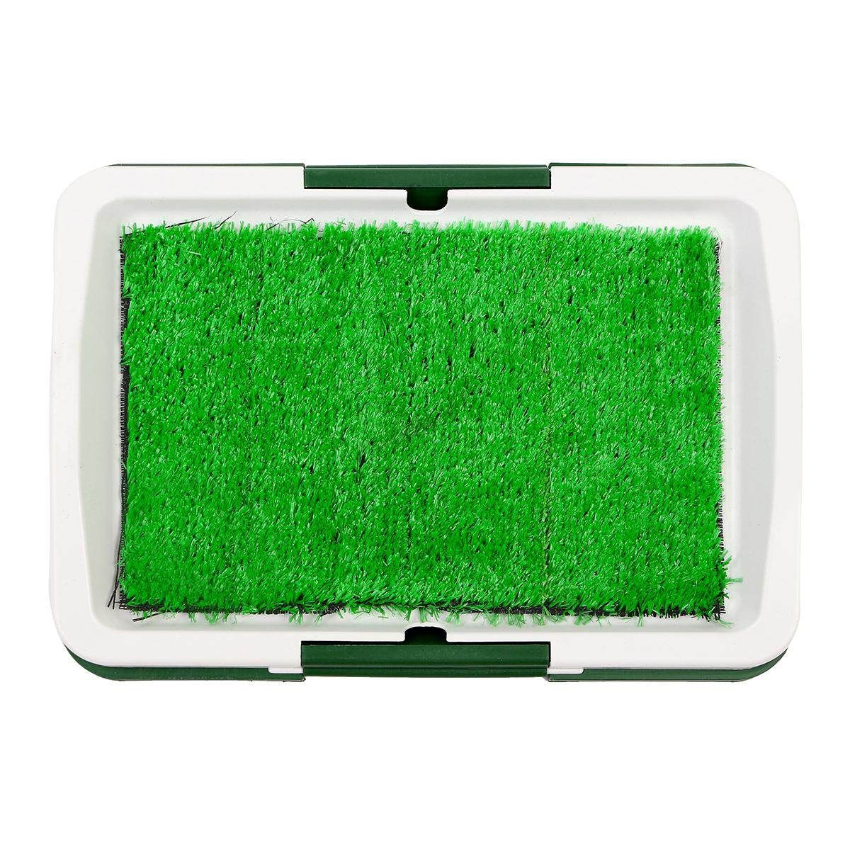 Puppy Pet Potty Training Pee Indoor Toilet Dog Grass Pad Mat Large Turf Durable#No Edging No Binding