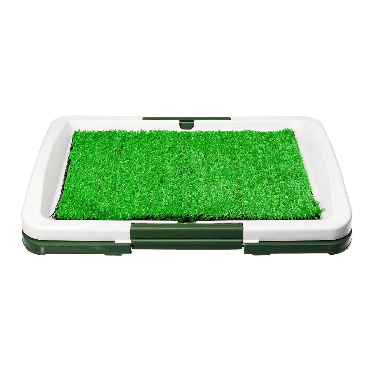 Puppy Pet Potty Training Pee Indoor Toilet Dog Grass Pad Mat Large Turf Durable#No Edging No Binding