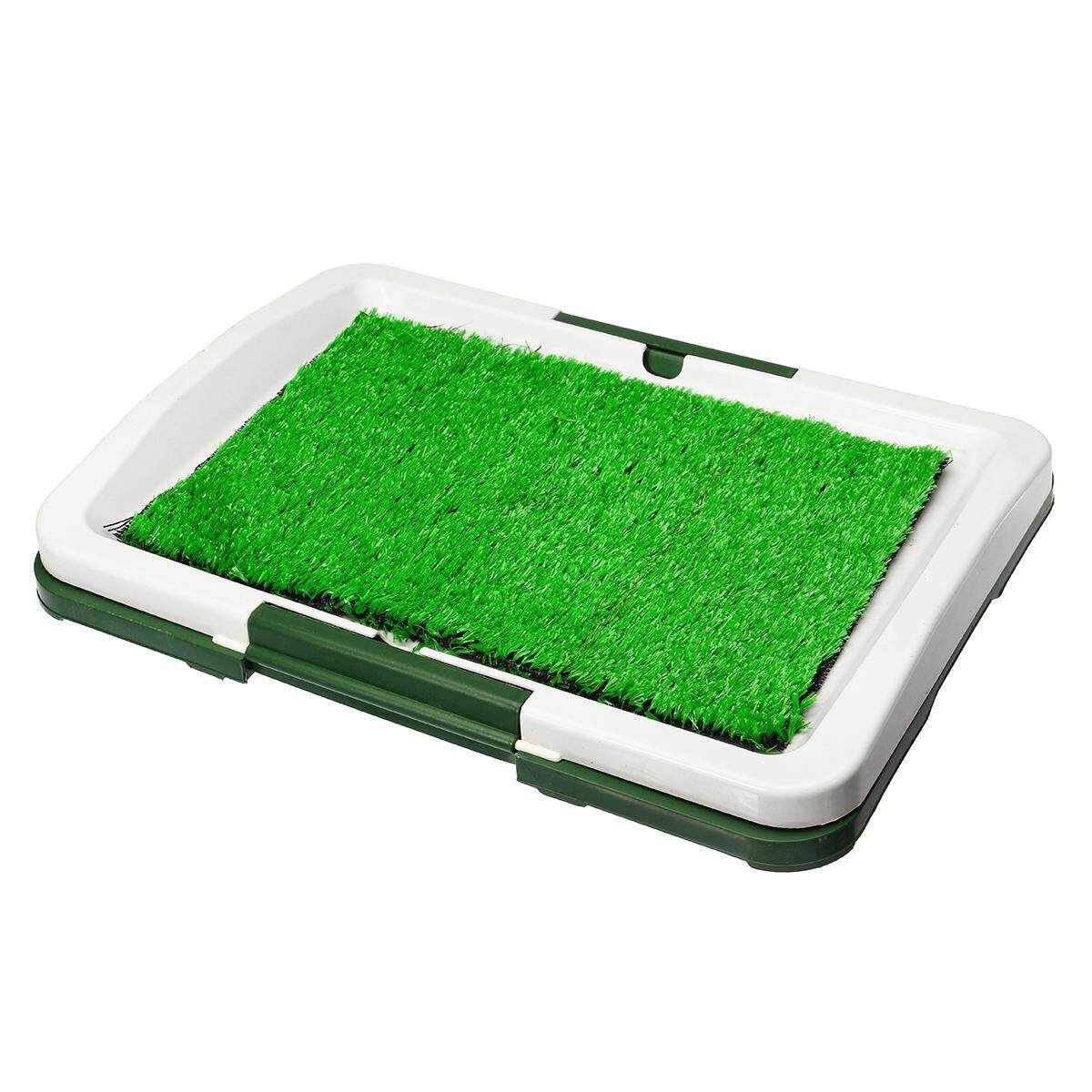 Puppy Pet Potty Training Pee Indoor Toilet Dog Grass Pad Mat Large Turf Durable#No Edging No Binding