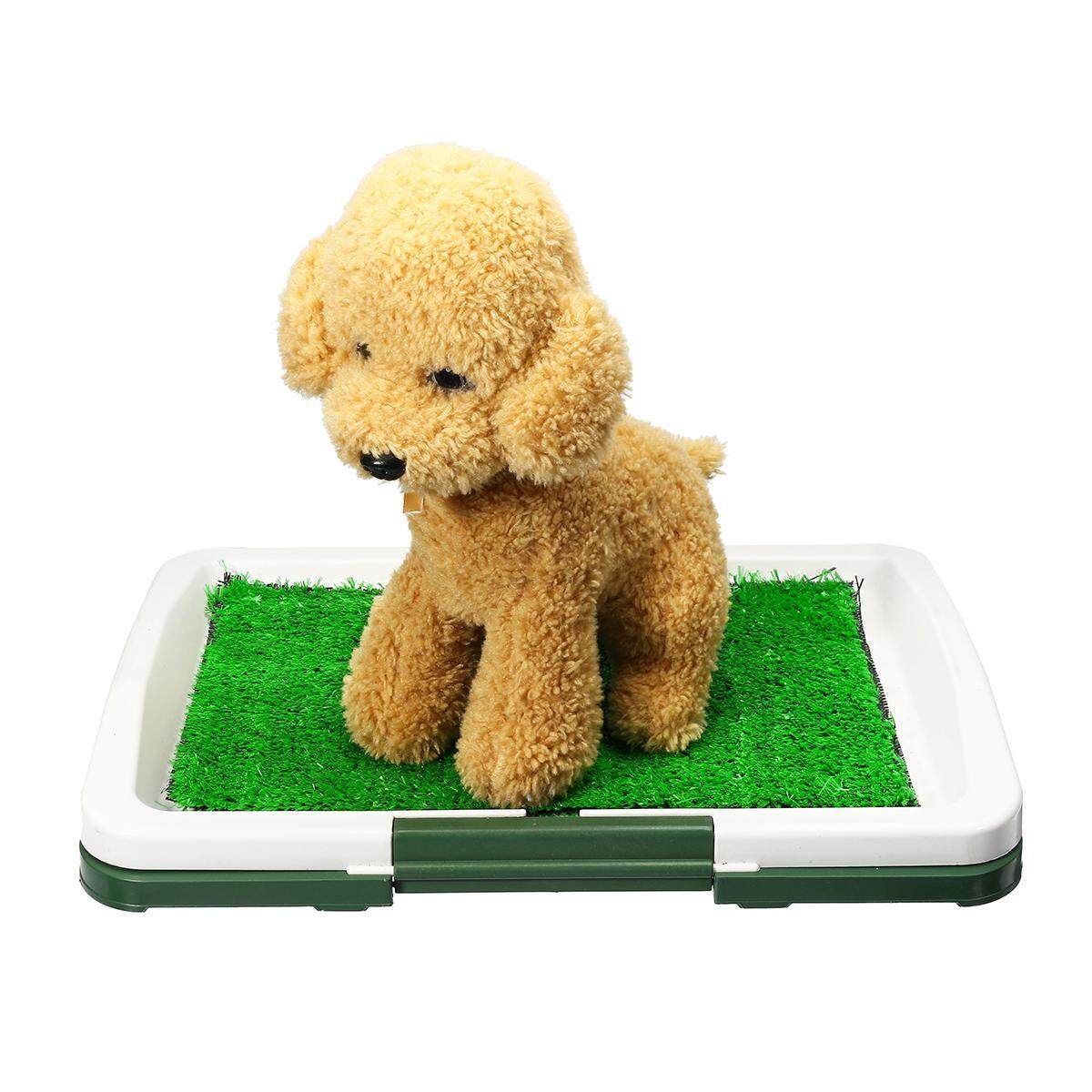 Puppy Pet Potty Training Pee Indoor Toilet Dog Grass Pad Mat Large Turf Durable#No Edging No Binding