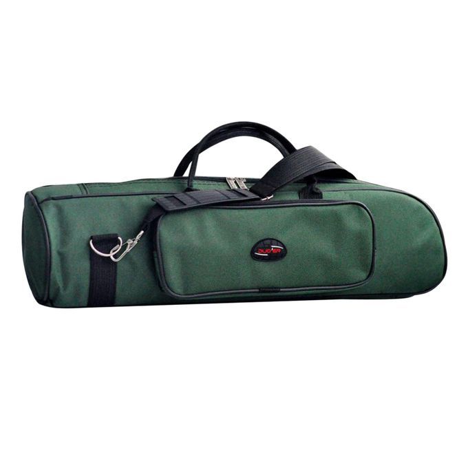 Concert Trumpet Carrying Case Waterproof Oxford Cloth Shoulder Green