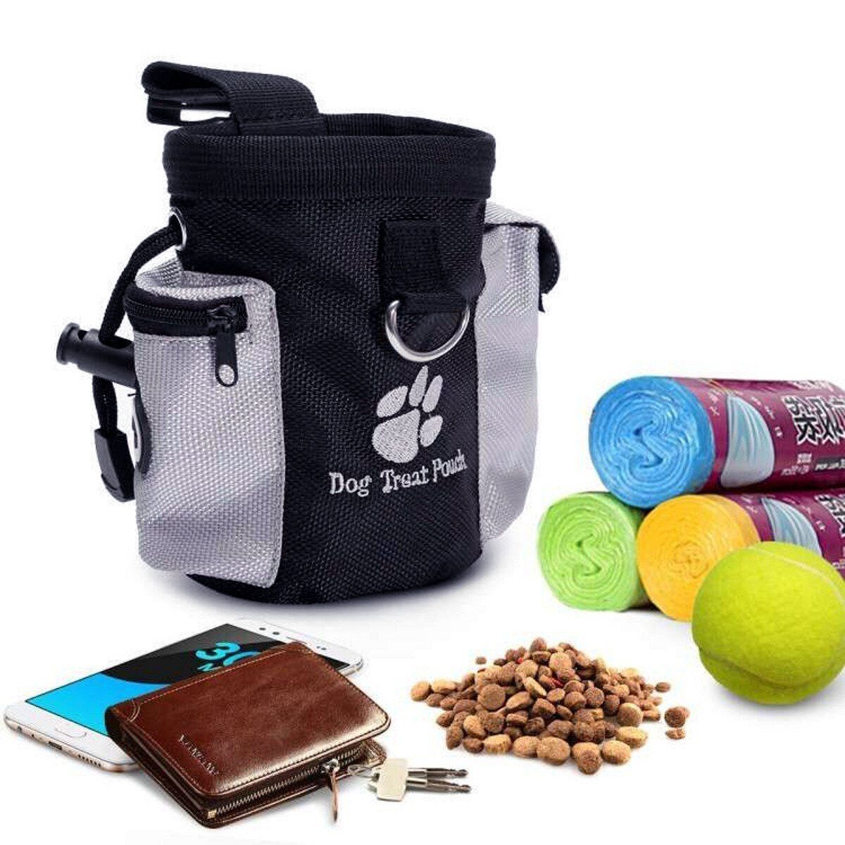 Pet Treat Pouch Dog Training Walking Bags Portable Detachable Pets Food Feed Pocket Puppy Snack Reward Waist Bag