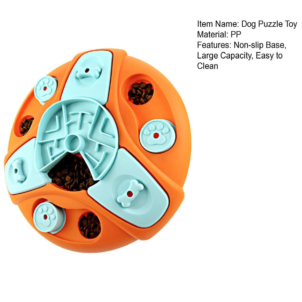 Puzzle Feeder Toy Treat Puzzle Dog Enrichment Toy Lake Blue
