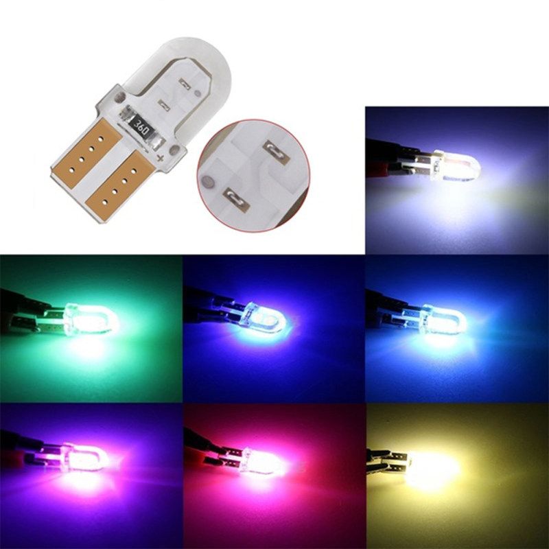 4Pcs T10 W5W COB LED Canbus Super Bright Wedge Parking-White