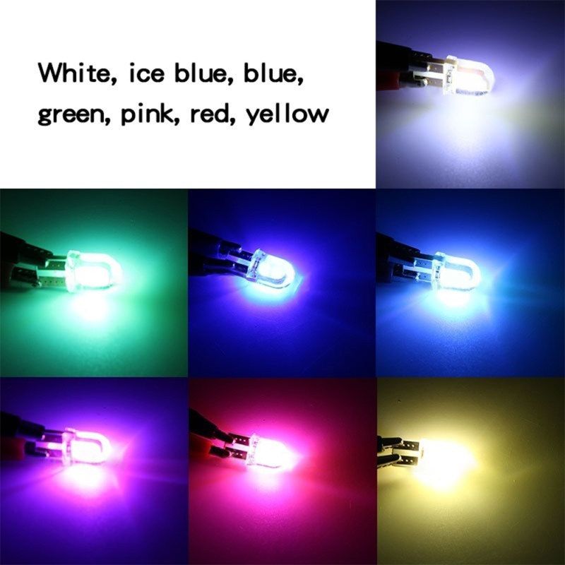 4Pcs T10 W5W COB LED Canbus Super Bright Wedge Parking-White