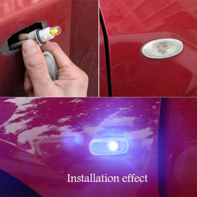 4Pcs T10 W5W COB LED Canbus Super Bright Wedge Parking-White