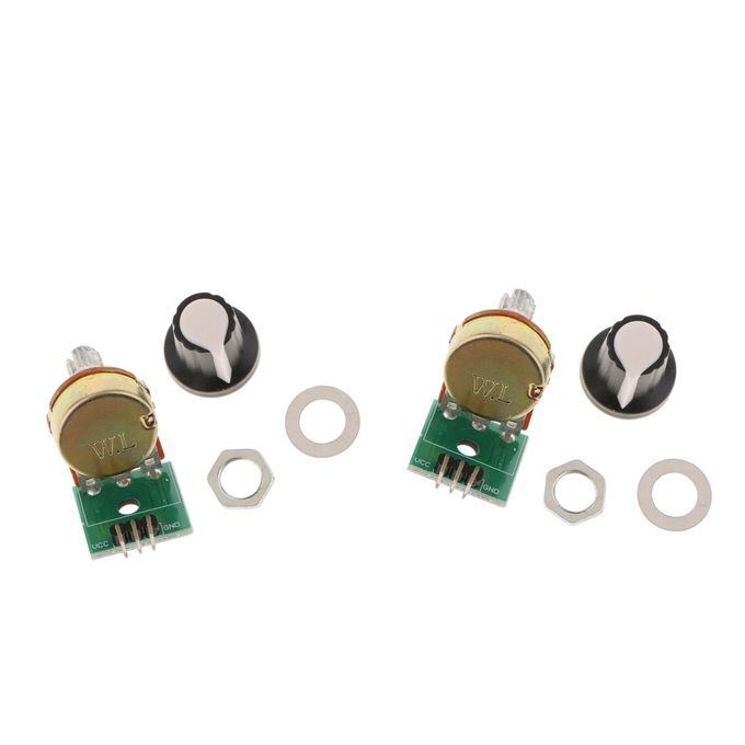 2Piece 10K Resistance Potentiometer Module Adjustable Module Output 0