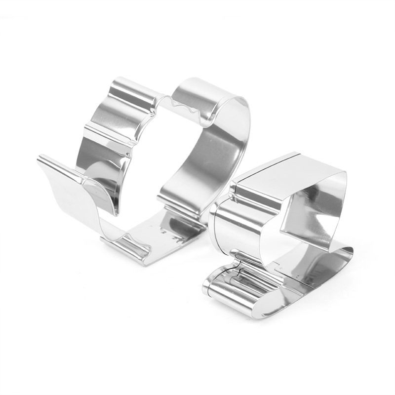 Delidge 2pcs Set Teapot Stainless Steel Cookie Cutter Tea