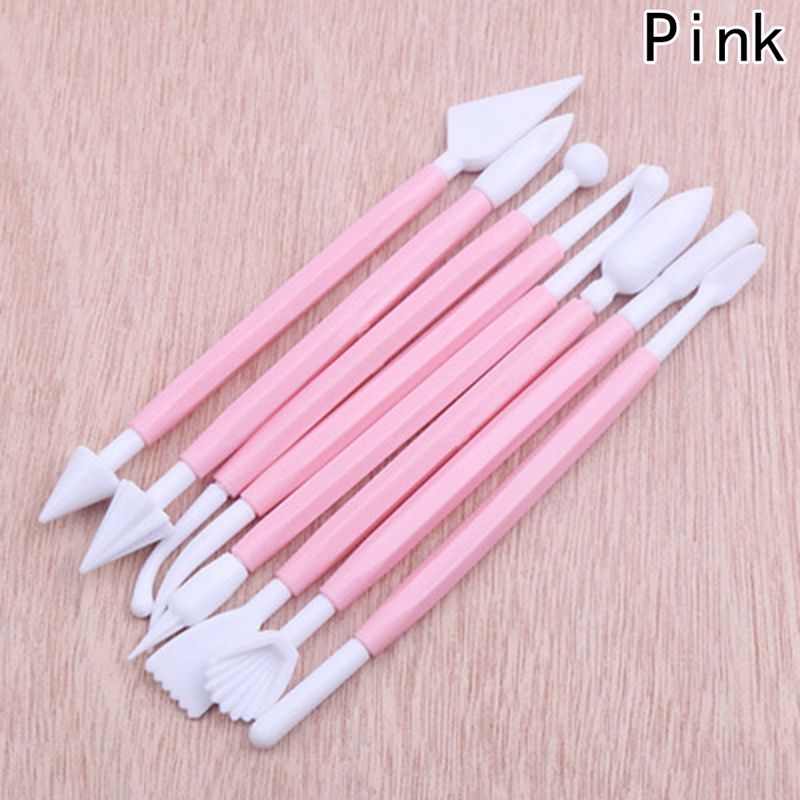 Useful 8Pcs Set Fondant Carving Kits Biscuit Icing Sugar