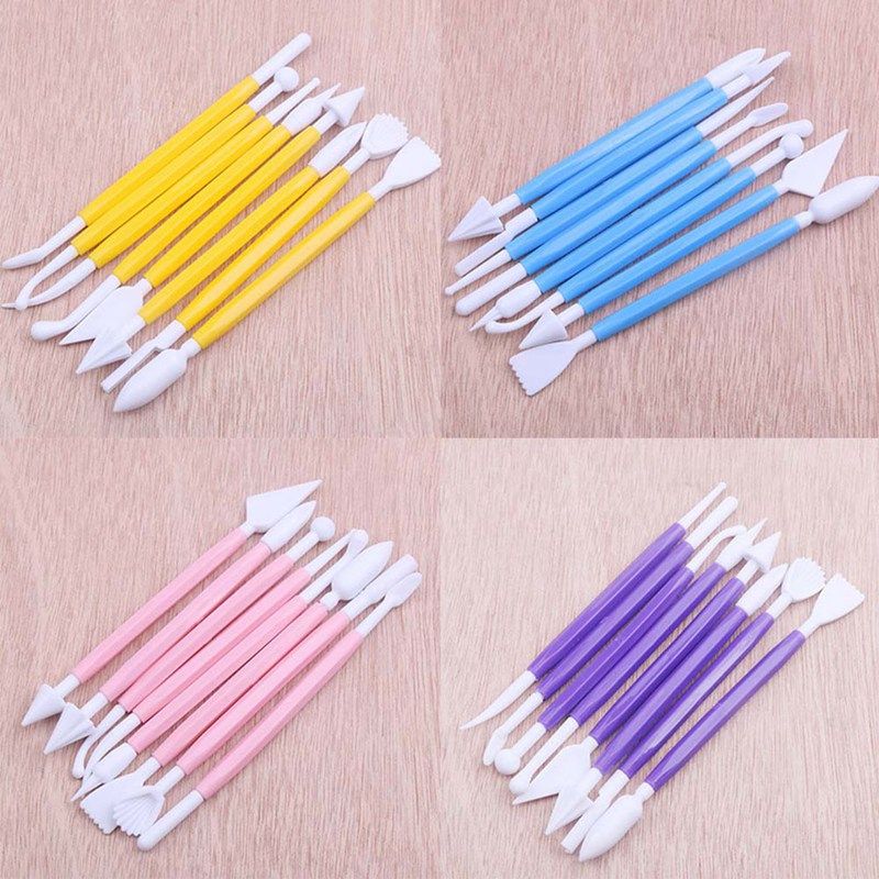 Useful 8Pcs Set Fondant Carving Kits Biscuit Icing Sugar
