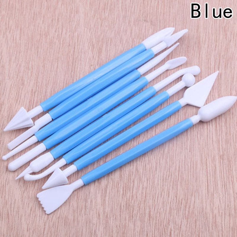 Useful 8Pcs Set Fondant Carving Kits Biscuit Icing Sugar
