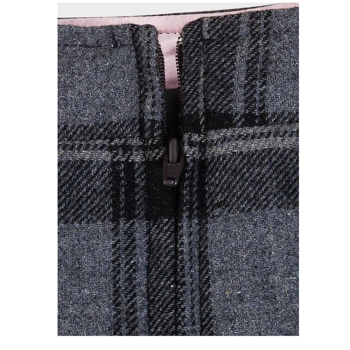 Mfed Girls Check Wool Blend Skirt